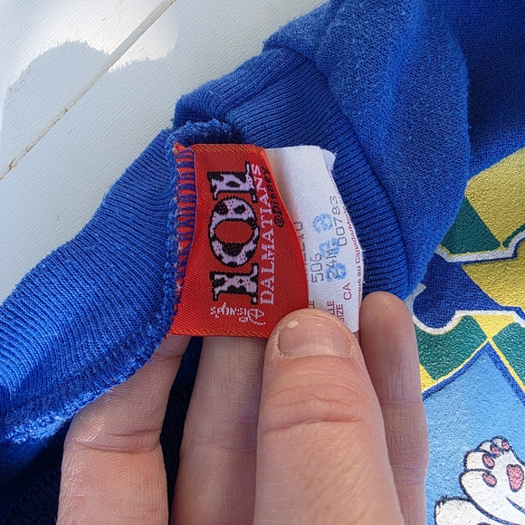 Vintage 101 Dalmatians Disney Blue Sweater - Picture 3 of 3